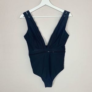 Ted Baker Black One Piece Swim Suit Size 2/6 NWT